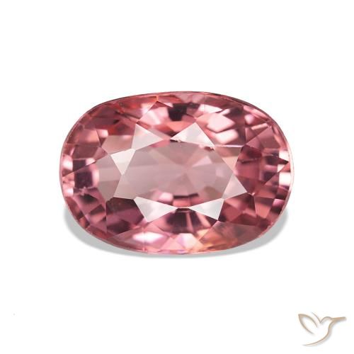 1.74ct Rosado naranja Turmalina, Forma Cojín, VVS-VS