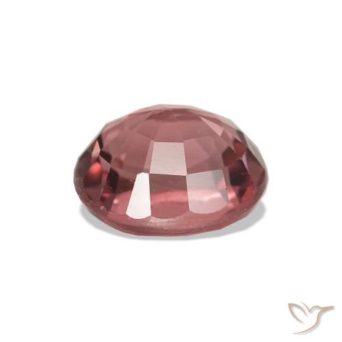 Turmalina Rosa rojizo terroso natural de 1.35 ct, Corte Óvalo, VS