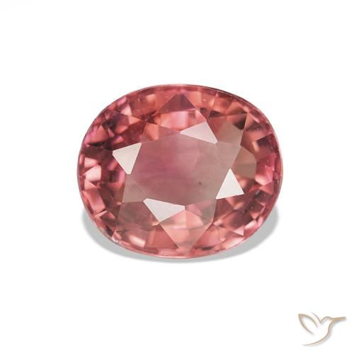 1.44ct Rojo claro Turmalina, Ovalada, VVS-VS