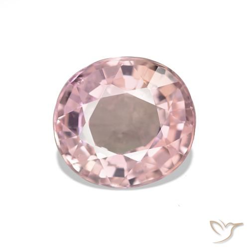 1.44ct Rosado flamingo Turmalina, Ovalada, VS