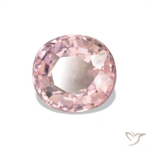Turmalina Rosado flamingo natural de 1.44 ct, Corte Óvalo, VS