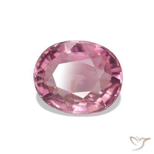 Turmalina Rosado medio natural de 1.46 ct, Corte Óvalo, VS-SI