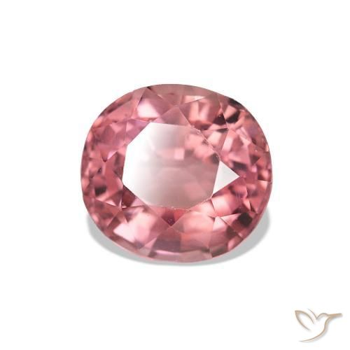 Turmalina Rosado medio natural de 1.39 ct, Forma Cojín, VS