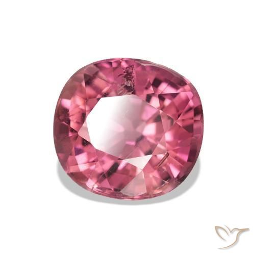 Turmalina Tono rosado cálido natural de 1.79 ct, Corte Cojín, VS