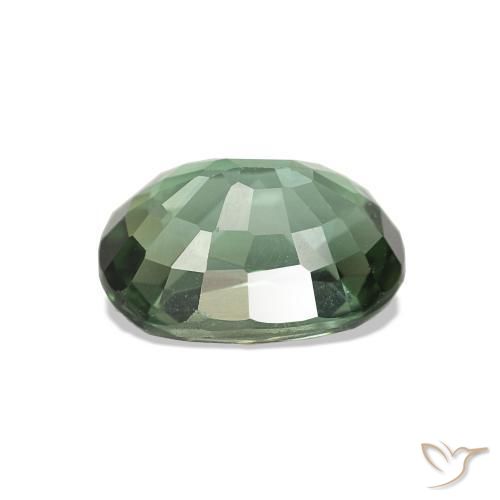Turmalina Verde oscuro natural de 1.66 ct, Ovalada, VVS