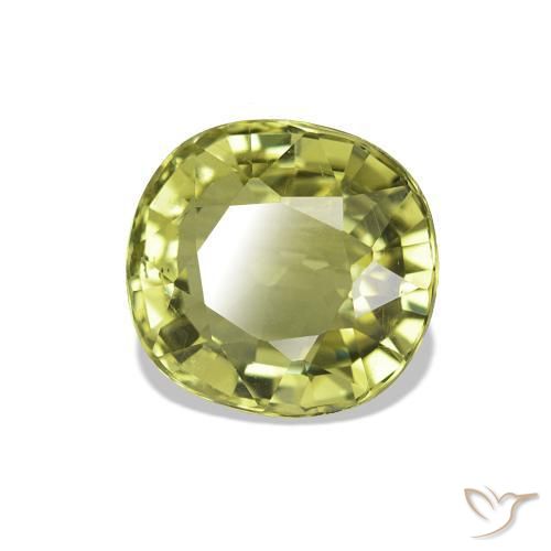 Turmalina Verde claro natural de 1.62 ct, Ovalada, VS