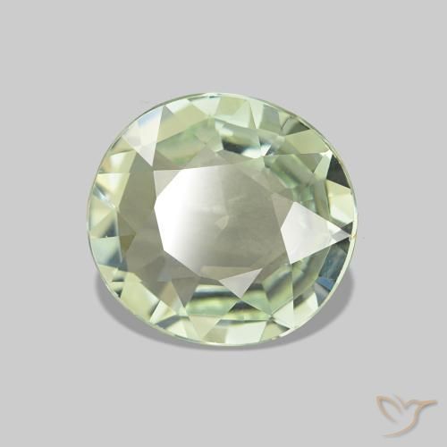 Turmalina verde natural de 1,74 ct, corte óvalo, VVS-VS