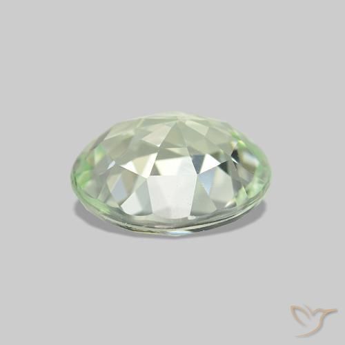 Turmalina verde natural de 1,74 ct, corte óvalo, VVS-VS