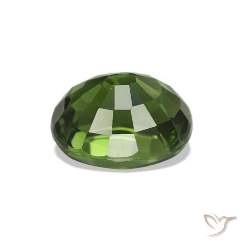 Turmalina verde natural de 1,73 ct, corte óvalo, VVS-VS