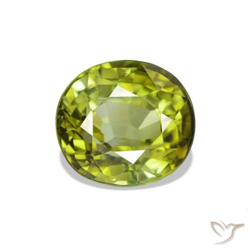 1.83ct Verde medio Turmalina, Ovalada, VS