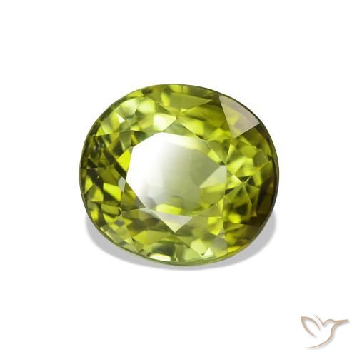 Turmalina Verde medio natural de 1.83 ct, Corte Óvalo, VS