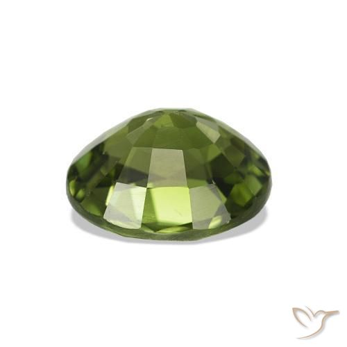 Turmalina Verde medio natural de 1.45 ct, Corte Óvalo, VS