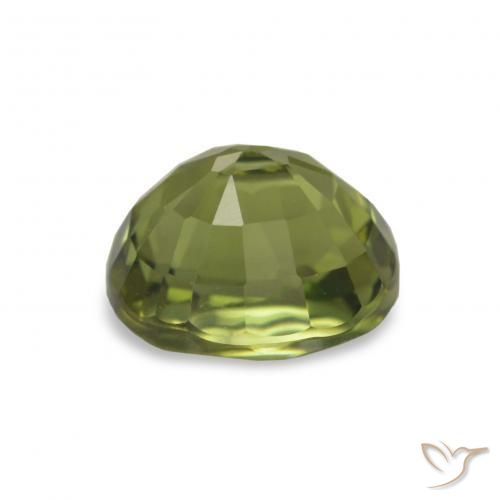 Turmalina Verde medio natural de 1.61 ct, Ovalada, VS