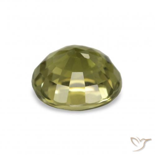 Turmalina Verde medio natural de 1.47 ct, Redondo, VVS