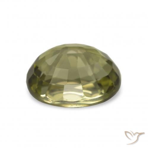Turmalina verde natural de 1,66 ct, corte óvalo, VS
