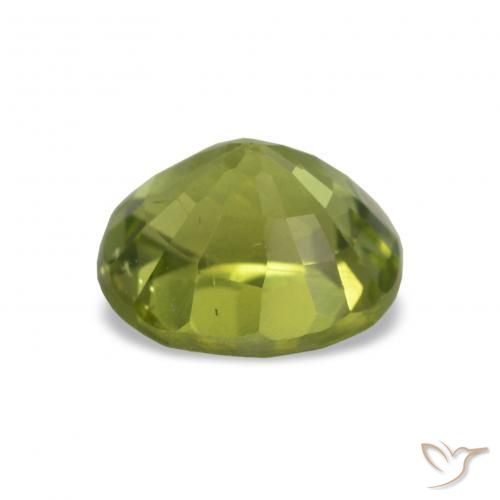 Turmalina Verde terroso natural de 1.46 ct, Corte Óvalo, VS