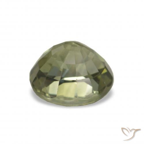 Turmalina verde natural de 1,54 ct, corte óvalo, VS
