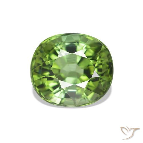 Turmalina Verde oscuro natural de 1.66 ct, Ovalada, VS