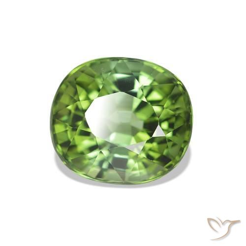 Turmalina Verde oscuro natural de 1.66 ct, Ovalada, VS