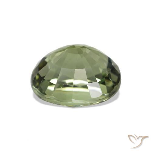 Turmalina Verde medio natural de 1.59 ct, Corte Óvalo, VVS