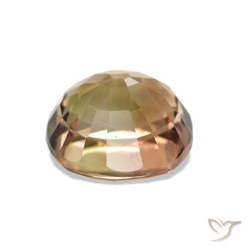 Turmalina Dorado anaranjado natural de 1.54 ct, Corte Óvalo, VVS