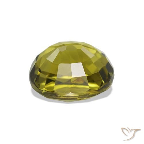 Turmalina Verde terroso cálido natural de 1.73 ct, Corte Óvalo, VVS