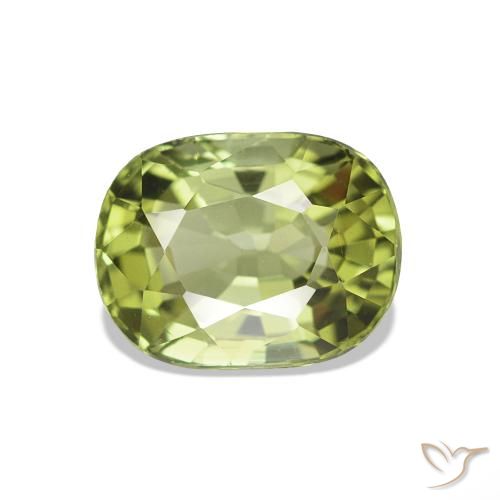 1.41ct Verde amarillo Turmalina, Ovalada, VVS