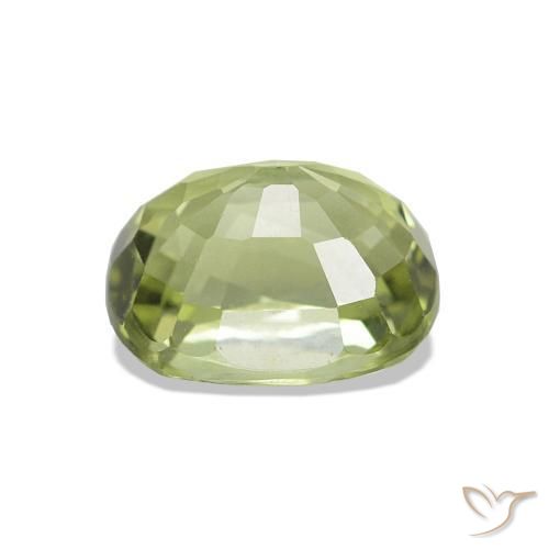 Turmalina Verde amarillo natural de 1.41 ct, Corte Óvalo, VVS