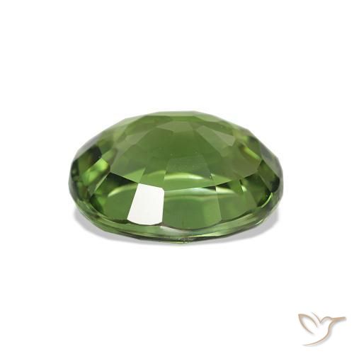 Turmalina Verde medio natural de 1.42 ct, Corte Óvalo, VVS