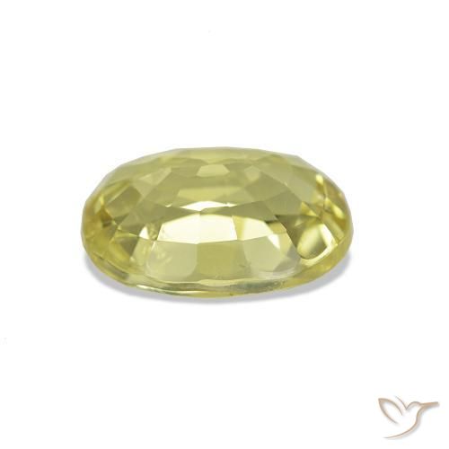 Turmalina Verde claro natural de 1.59 ct, Corte Óvalo, VS