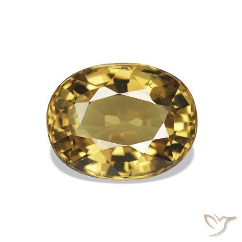 Turmalina Oro natural de 1.50 ct, Ovalada, VVS