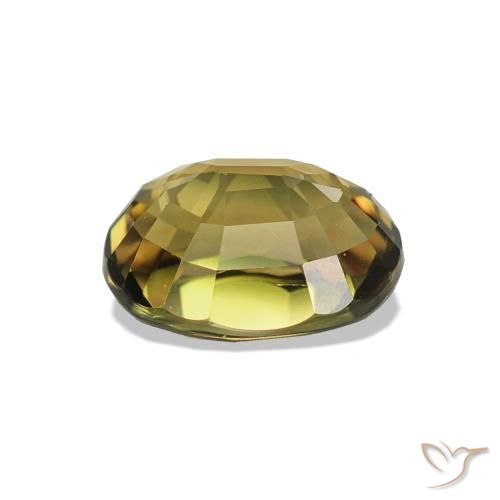 Turmalina Marrón dorado natural de 1.58 ct, Corte Óvalo, VVS