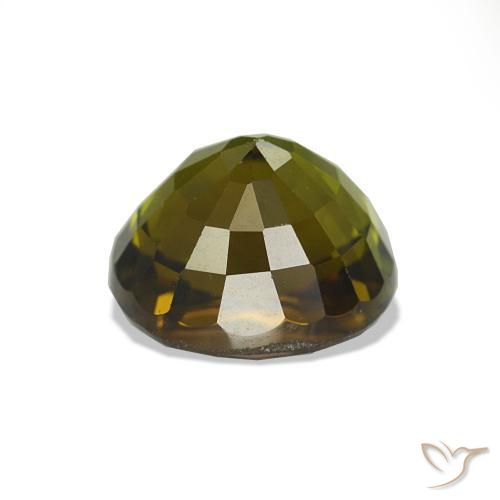 Turmalina verde natural de 1,66 ct, corte óvalo, VS