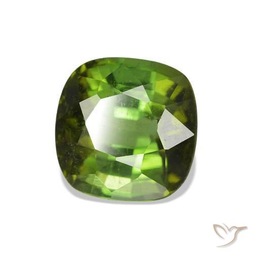 Turmalina Verde oscuro natural de 1.80 ct, Forma Cojín, VS