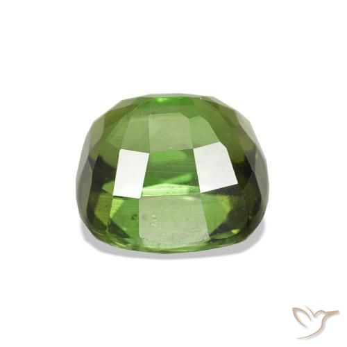 Turmalina Verde oscuro natural de 1.80 ct, Forma Cojín, VS