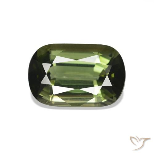 1.80ct Verde bosque Turmalina, Forma Cojín, VS