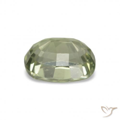 Turmalina Verde amarillento natural de 1.86 ct, Corte Cojín, VVS-VS