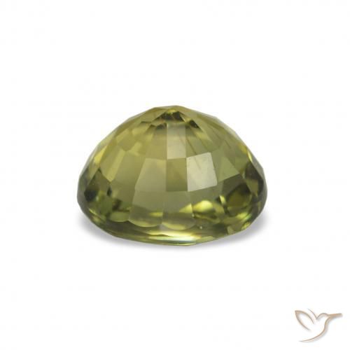 Turmalina Medium Dark-Green natural de 1.58 ct, Corte Óvalo, VVS-VS