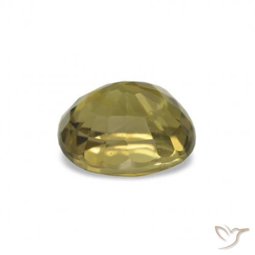 Turmalina Marrón dorado intenso natural de 1.53 ct, Corte Óvalo, VVS-VS