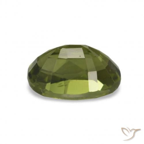 Turmalina Verde bosque cálido natural de 1.66 ct, Corte Óvalo, VVS-VS