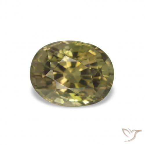 Turmalina Verde claro natural de 1.74 ct, Corte Óvalo, VS