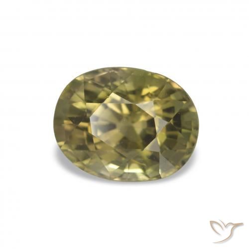 Turmalina Verde claro natural de 1.74 ct, Corte Óvalo, VS