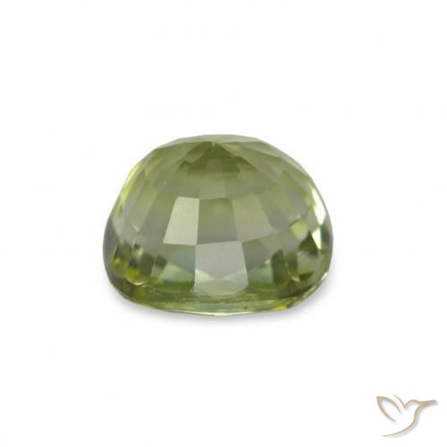Turmalina Verde medio natural de 1.47 ct, Corte Cojín, VVS-VS