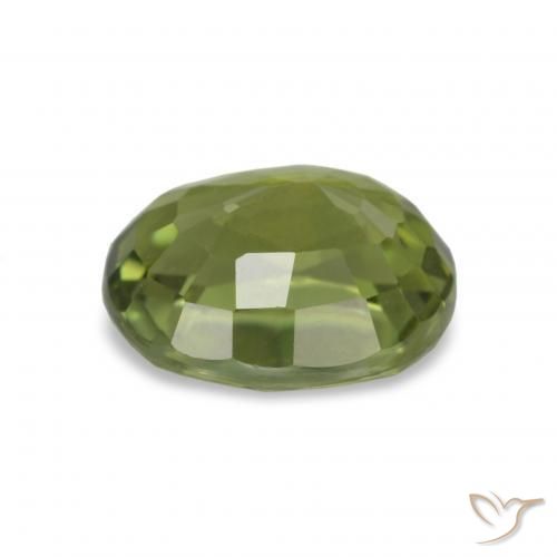 Turmalina Verde Oliva natural de 1.81 ct, Corte Óvalo, VVS-VS