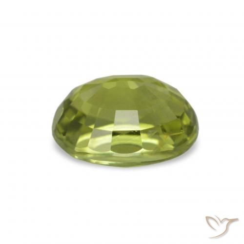 Turmalina Verde Oliva natural de 1.62 ct, Corte Óvalo, VVS-VS