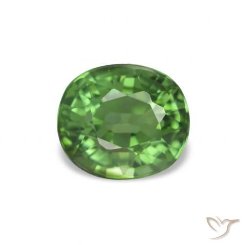 1.40ct Verde oscuro Turmalina, Ovalada, VVS-VS