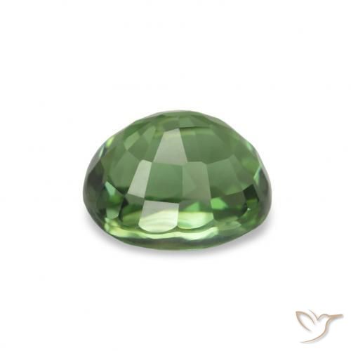 Turmalina verde natural de 1,40 ct, corte óvalo, VVS-VS