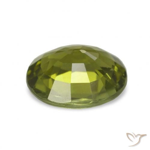 Turmalina Verde bosque cálido natural de 1.87 ct, Corte Óvalo, VVS-VS
