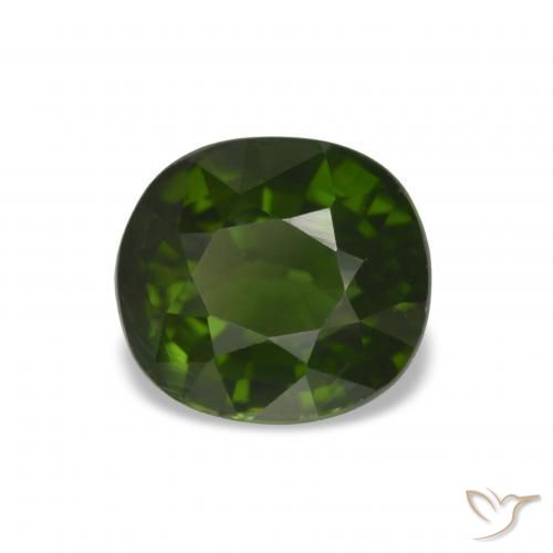 Turmalina verde natural de 1,82 ct, corte óvalo, VVS-VS