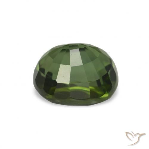 Turmalina verde natural de 1,82 ct, corte óvalo, VVS-VS